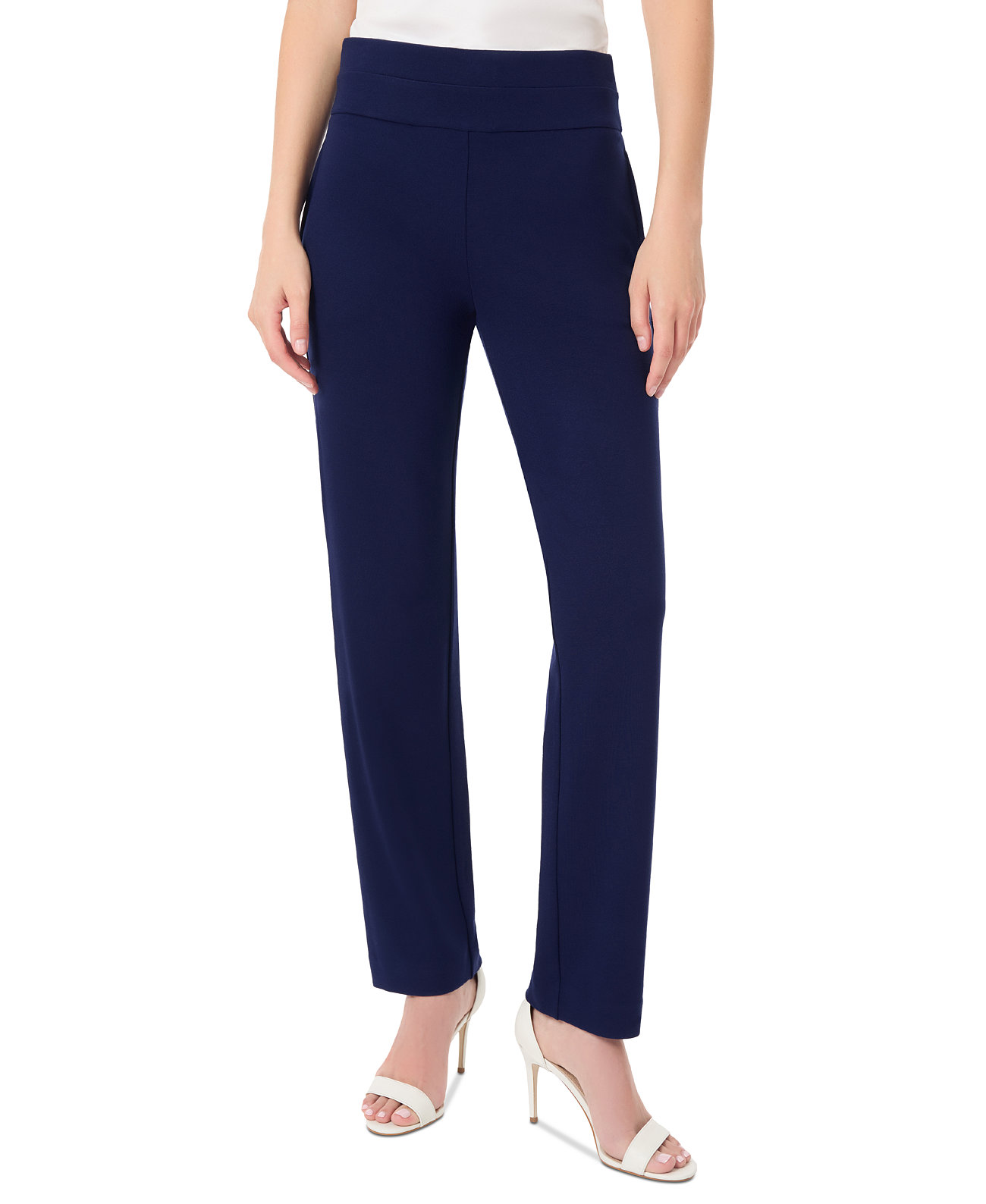 Women's High-Rise Straight-Leg Ankle Pants Jones New York