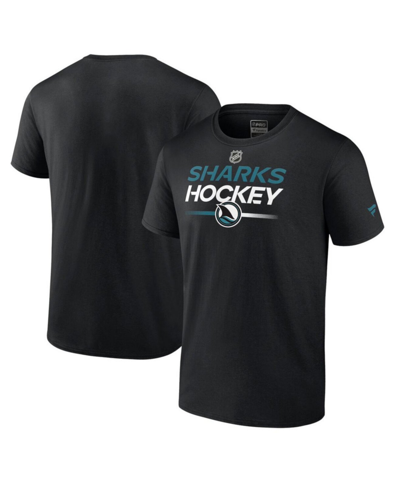 Men's San Jose Sharks Authentic Pro Wordmark Alt Logo T-Shirt Fanatics