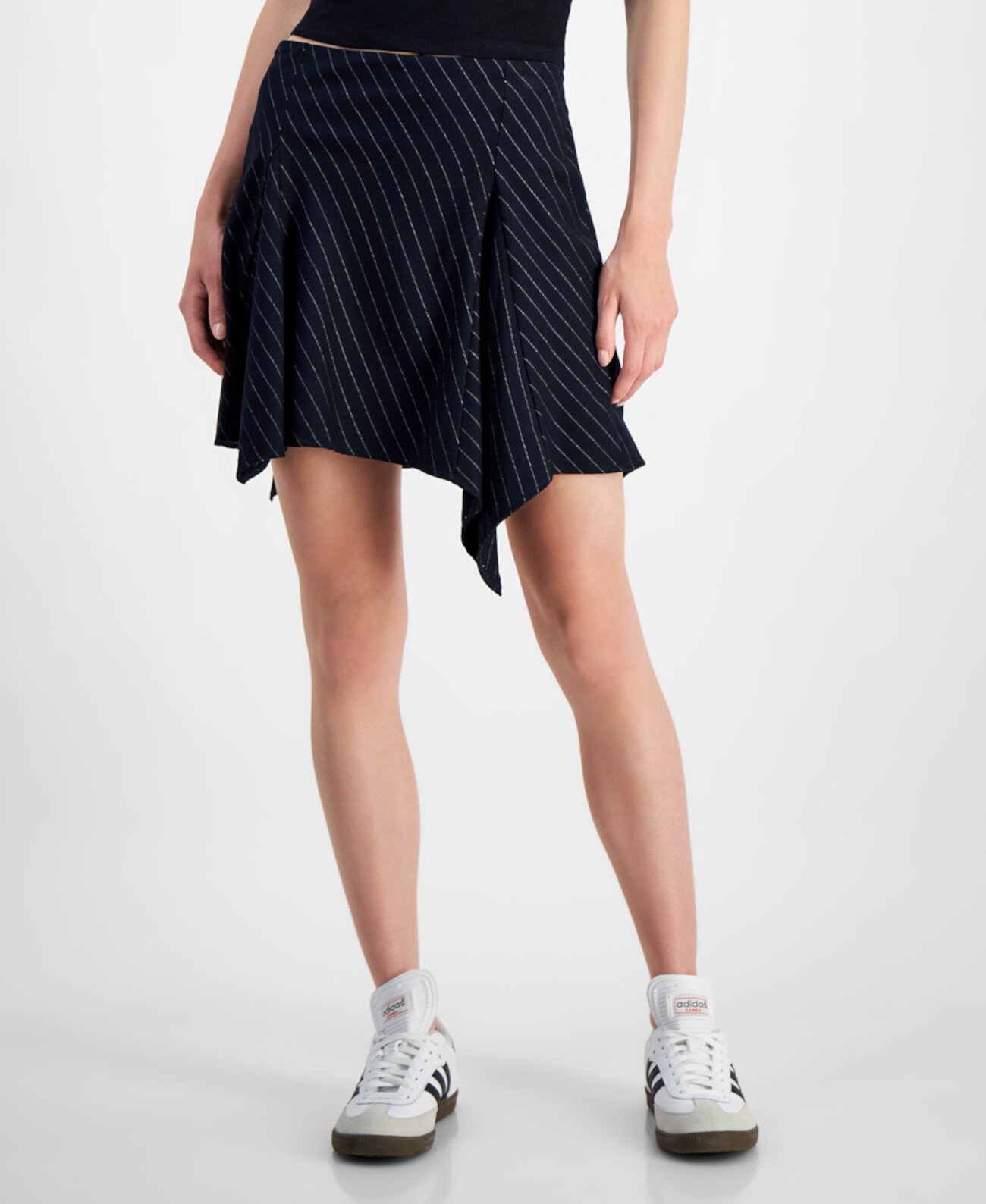 Juniors' Asymmetric-Pleat Side-Zip Skirt Ultra Flirt