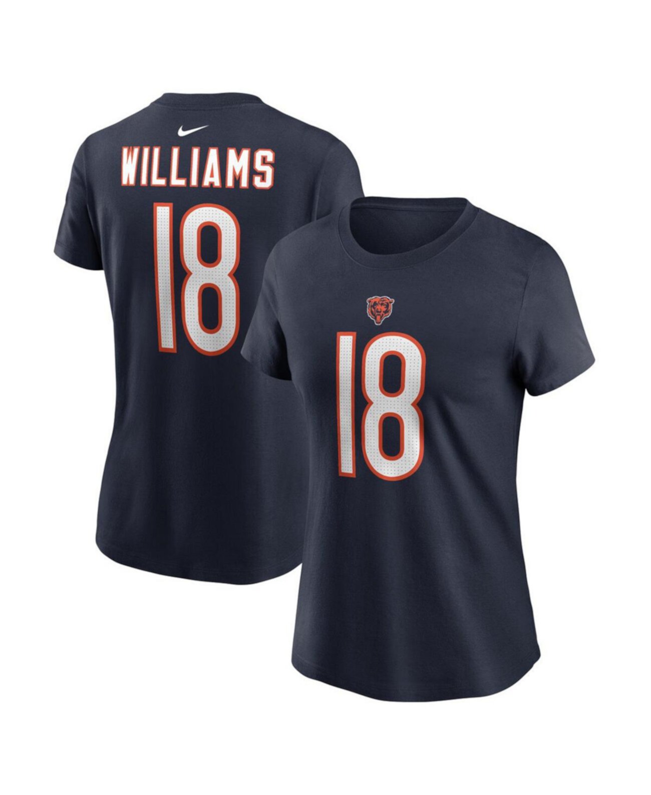 Nike Women's Caleb Williams Navy Chicago Bears 2024 NFL Draft First Round Pick Name Number T-Shirt Fanatics