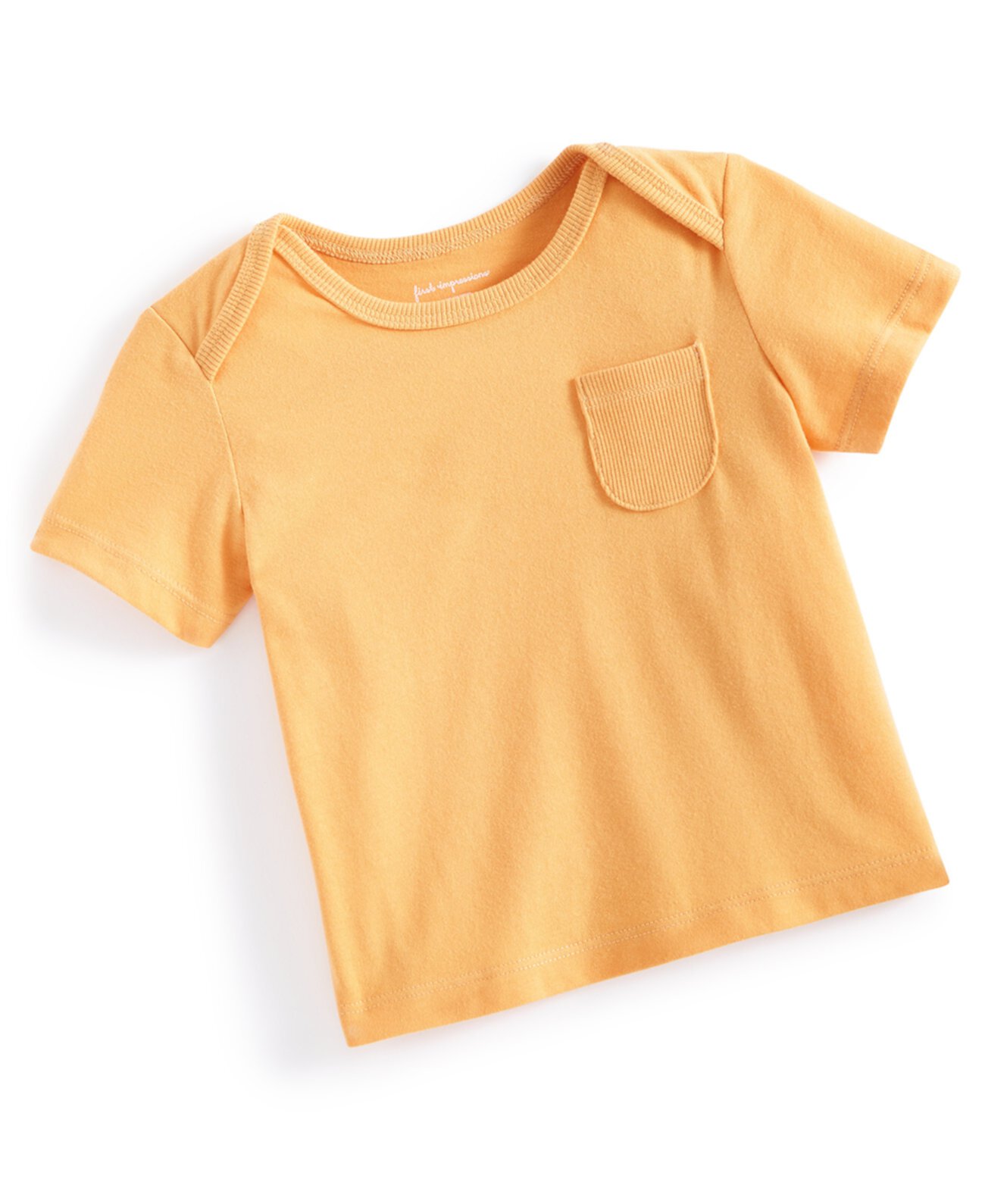 Футболки First Impressions Для мальчиков Baby Boys Short-Sleeve Lap-Shoulder Solid Top First Impressions