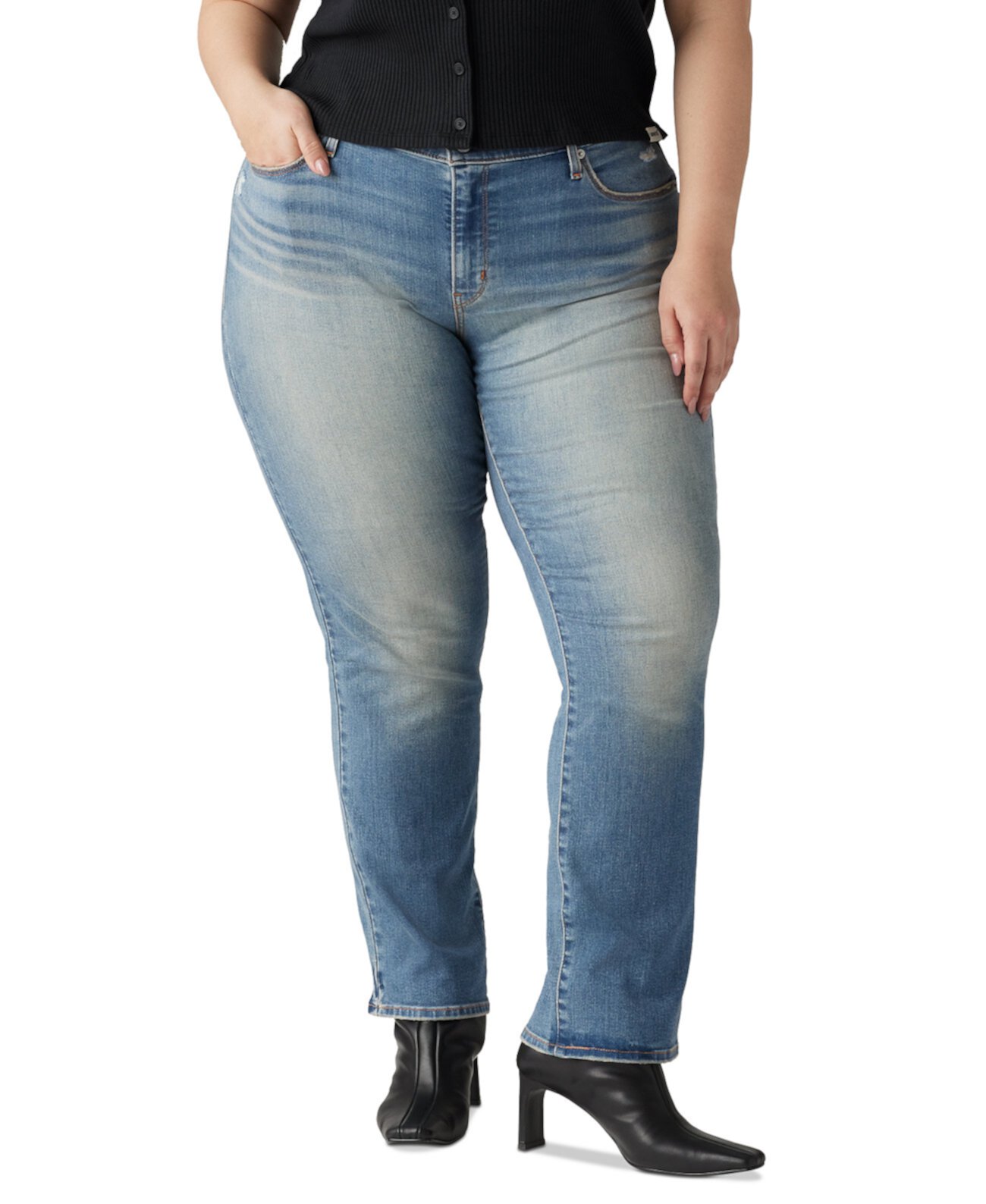 Женские Джинсы с высокой талией Levi's® Classic Mid-Rise Straight-Leg Levi's®