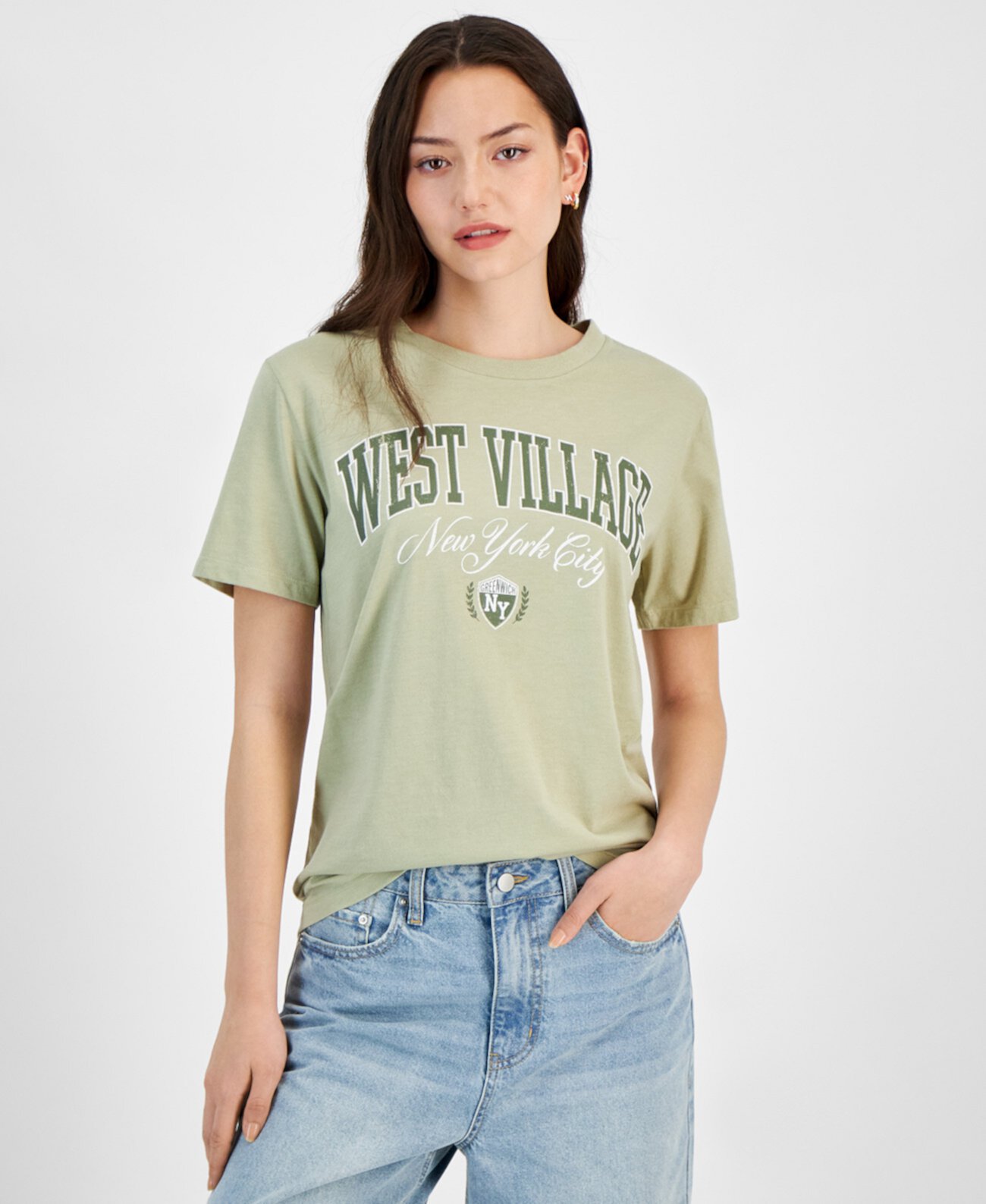 Juniors' West Village Graphic T-Shirt Grayson Threads, The Label