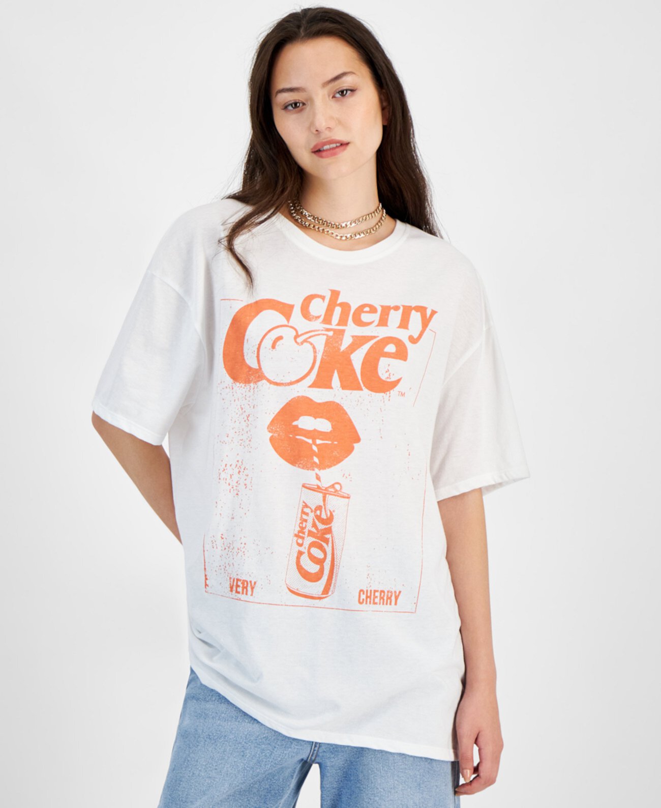 Juniors' Cherry Coke Graphic T-Shirt Grayson Threads, The Label