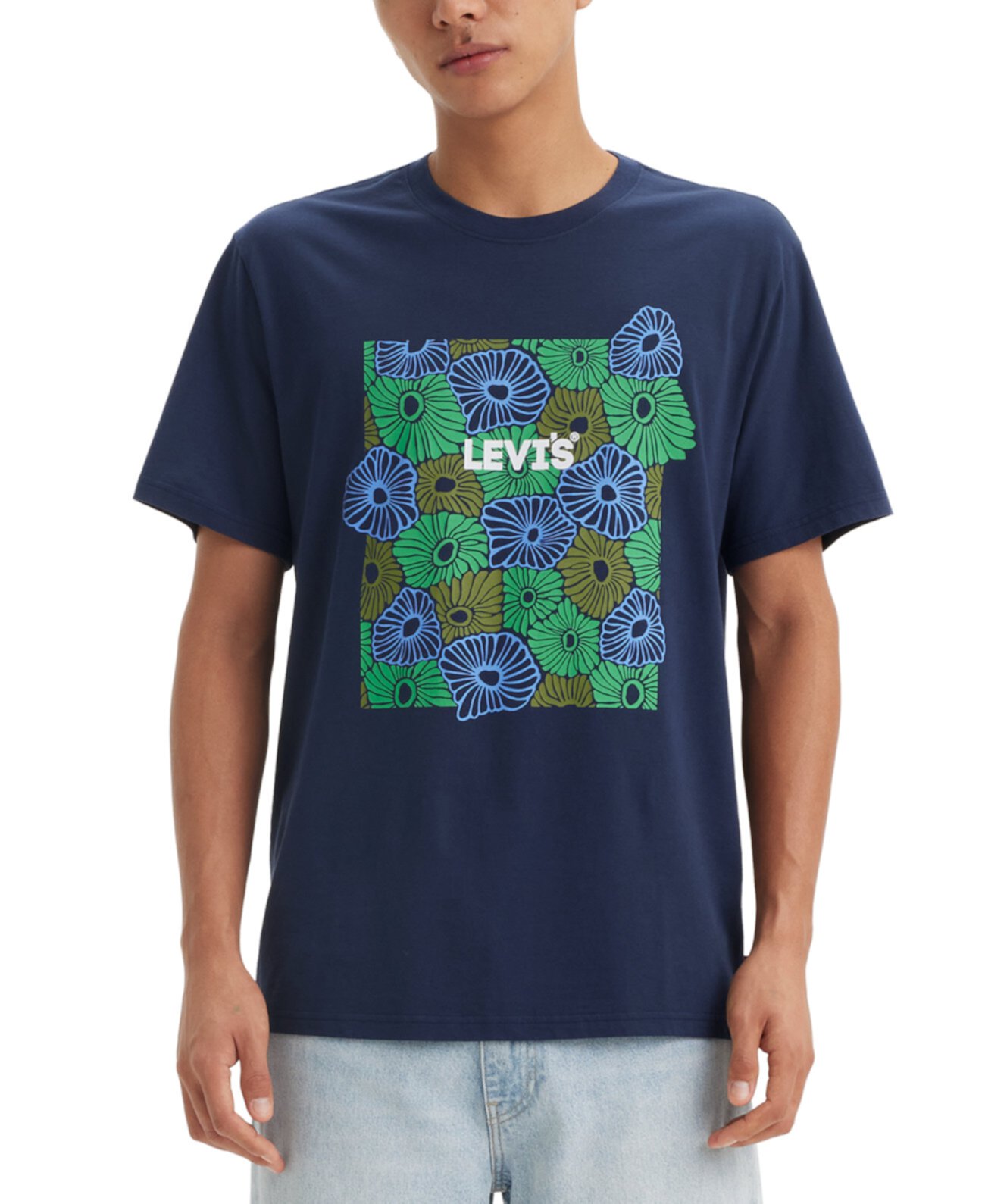 Мужская Футболка Levi's® Relaxed-Fit с Цветочным Логотипом Levi's®