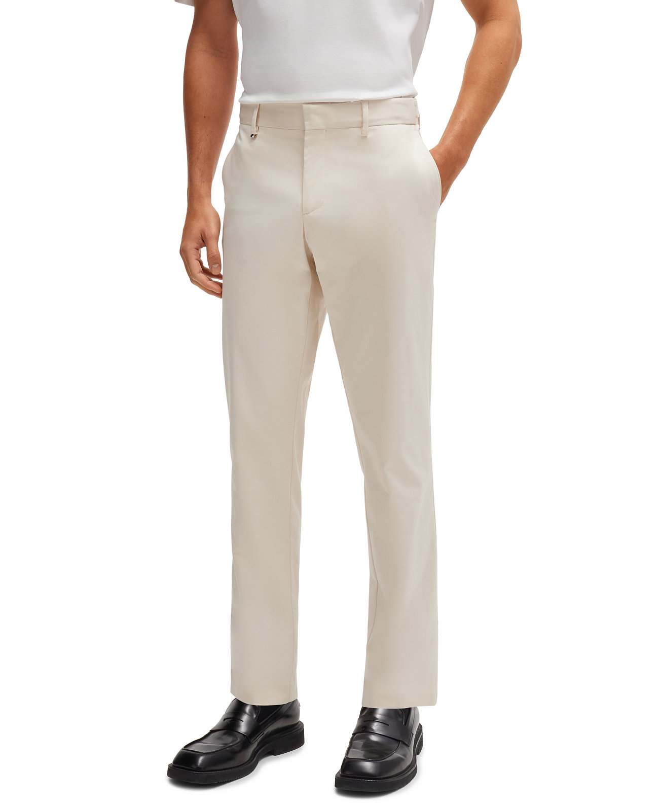 Men's Slim-Fit Stretch Trousers BOSS