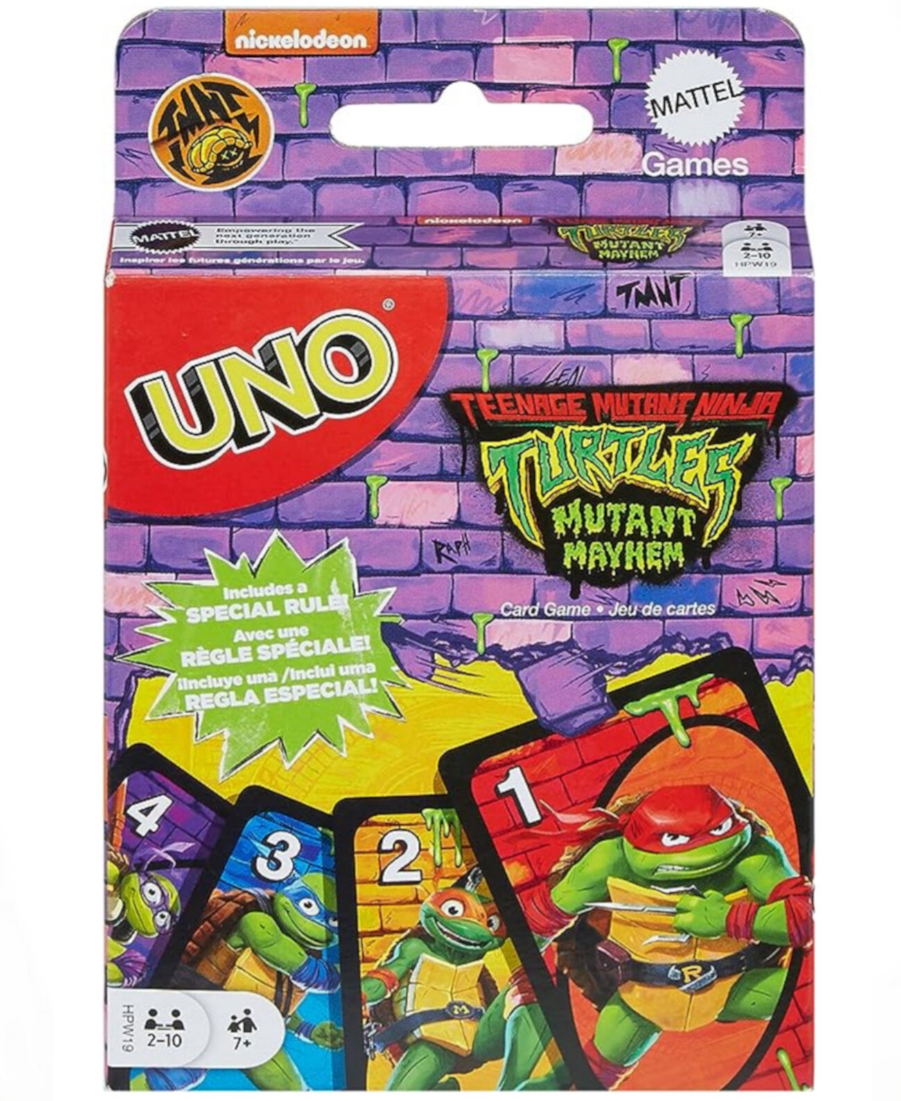 - Ninja Turtle UNO Card Family Game Night Mattel