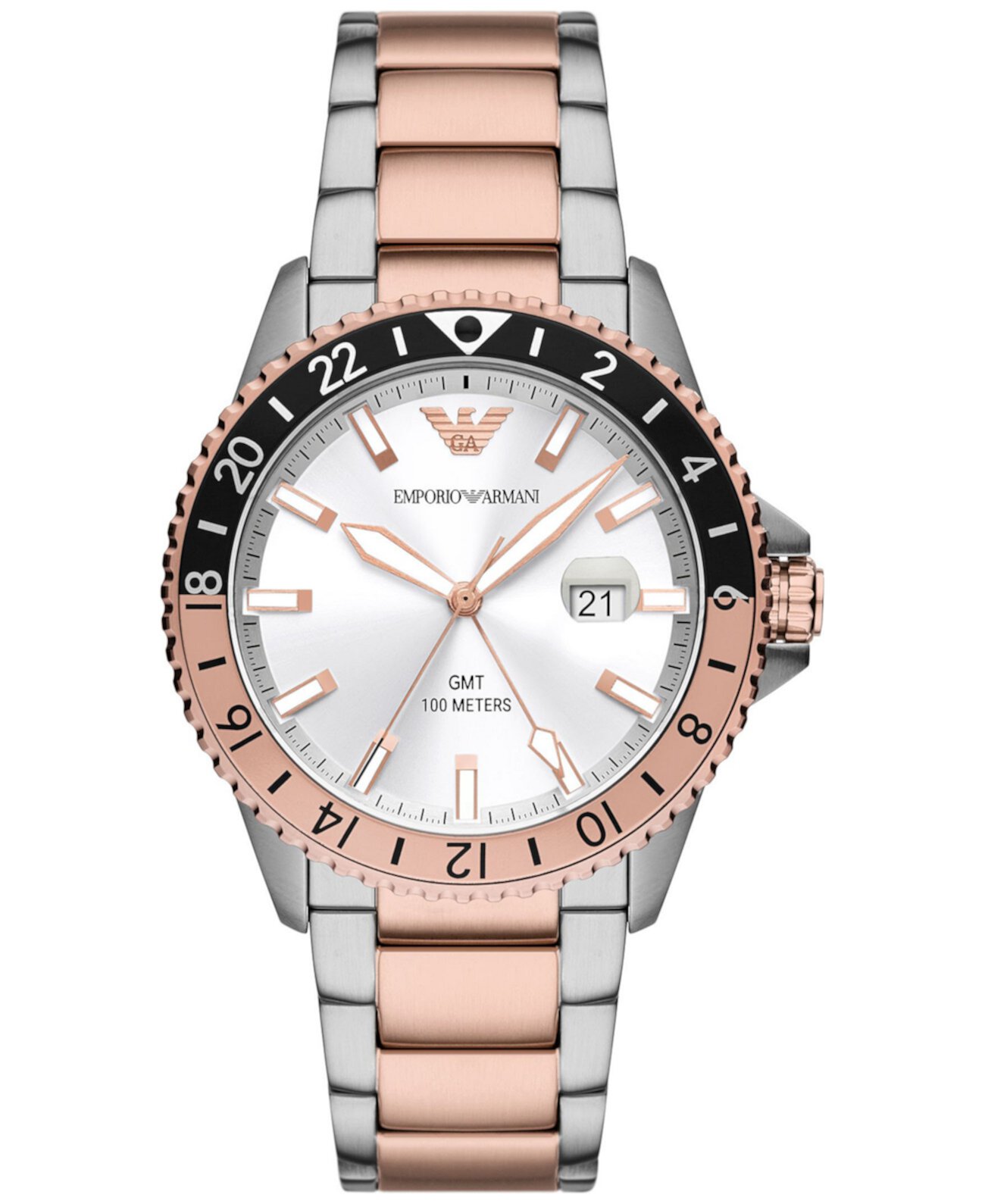 Смарт часы Emporio Armani Men's GMT Dual Time 42mm Emporio Armani