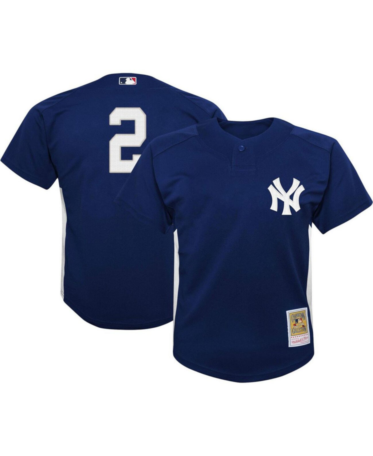 Детское Джерси Mitchell & Ness Derek Jeter Navy New York Yankees Cooperstown Collection Mesh Batting Practice Mitchell & Ness