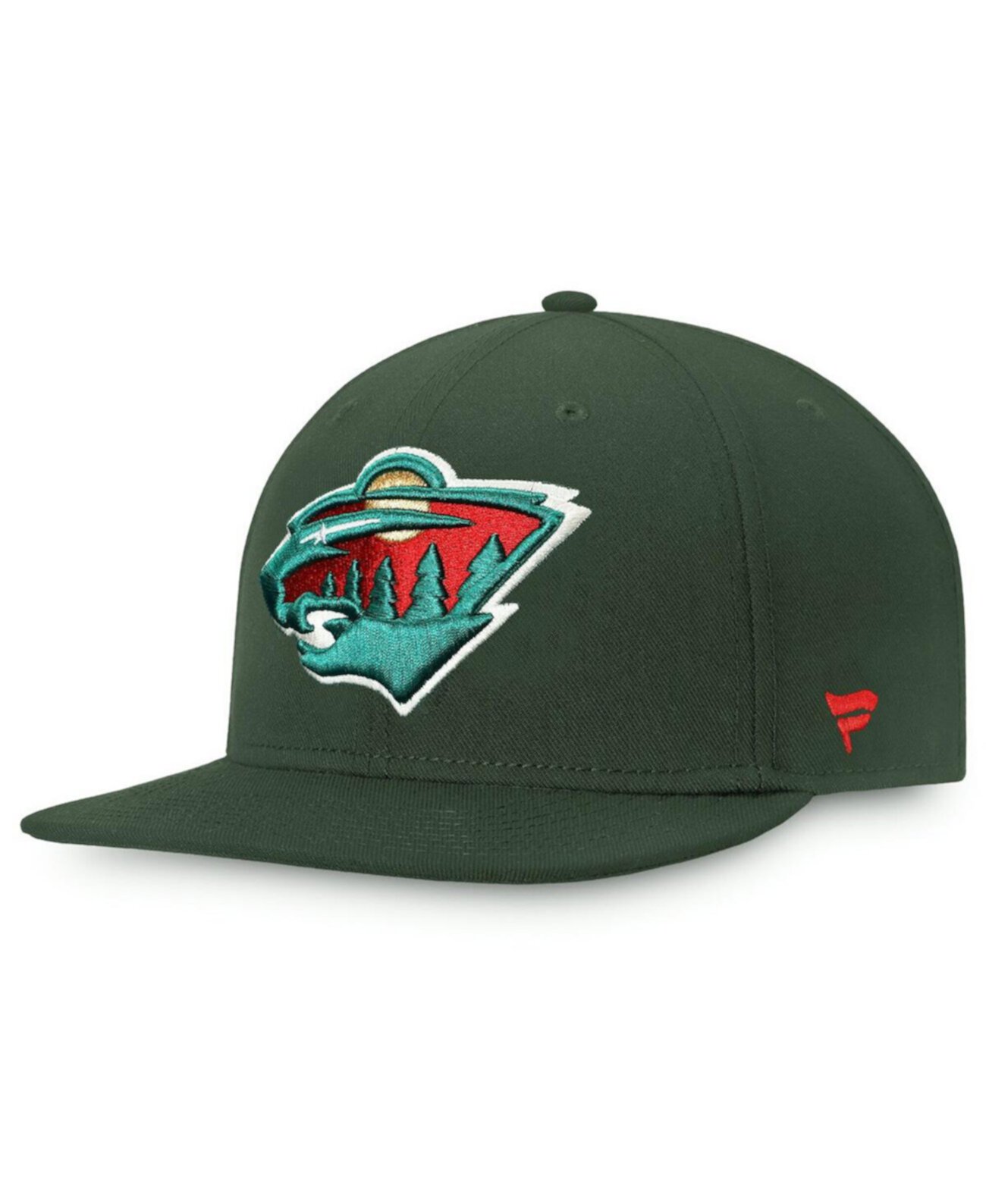 Men's Green Minnesota Wild Core Primary Logo Fitted Hat Fanatics