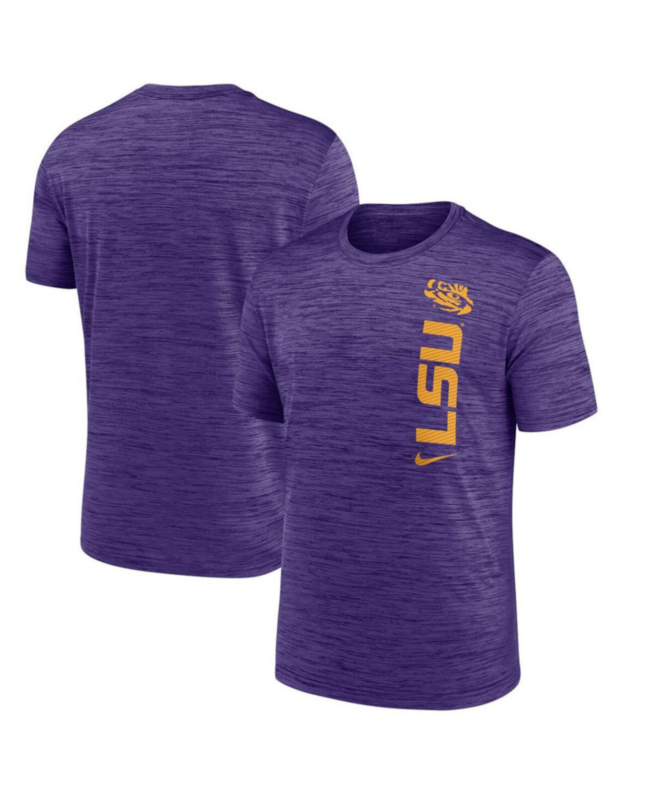 Men's Purple LSU Tigers 2024 Sideline Velocity Performance T-Shirt Nike