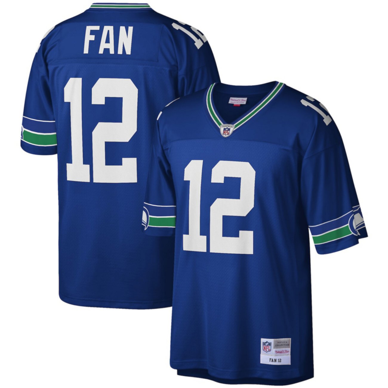 Men's 12 Fan Royal Seattle Seahawks Legacy Replica Jersey Mitchell & Ness