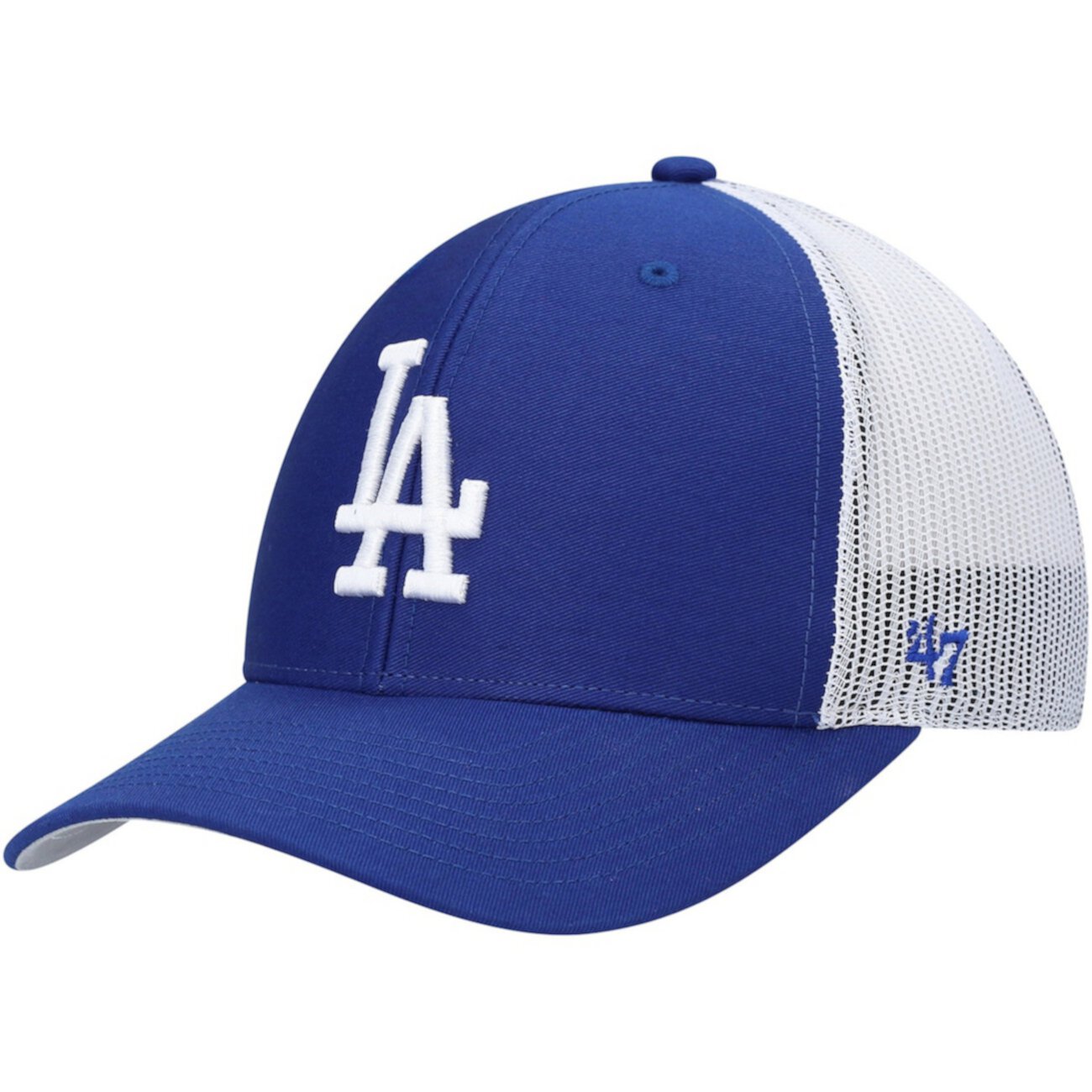 '47 Men's Royal/White Los Angeles Dodgers Primary Logo Trucker Snapback Hat '47 Brand