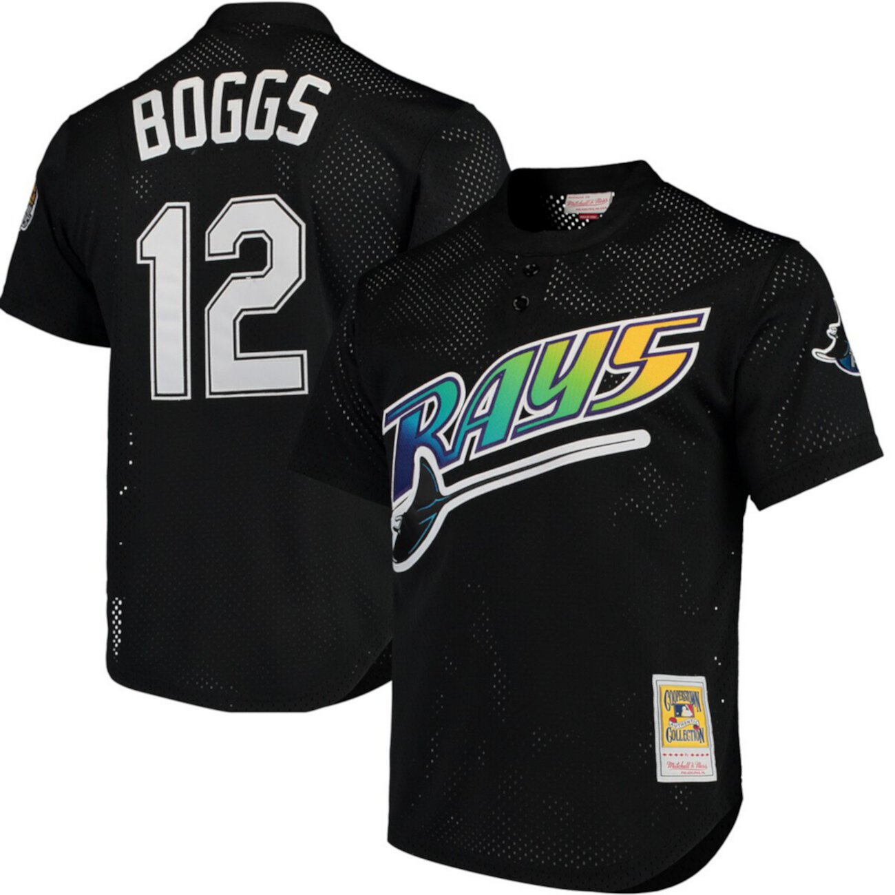 Men's Tampa Bay Rays Cooperstown Collection 1991 Mesh Batting Practice Jersey - Wade Boggs Mitchell & Ness