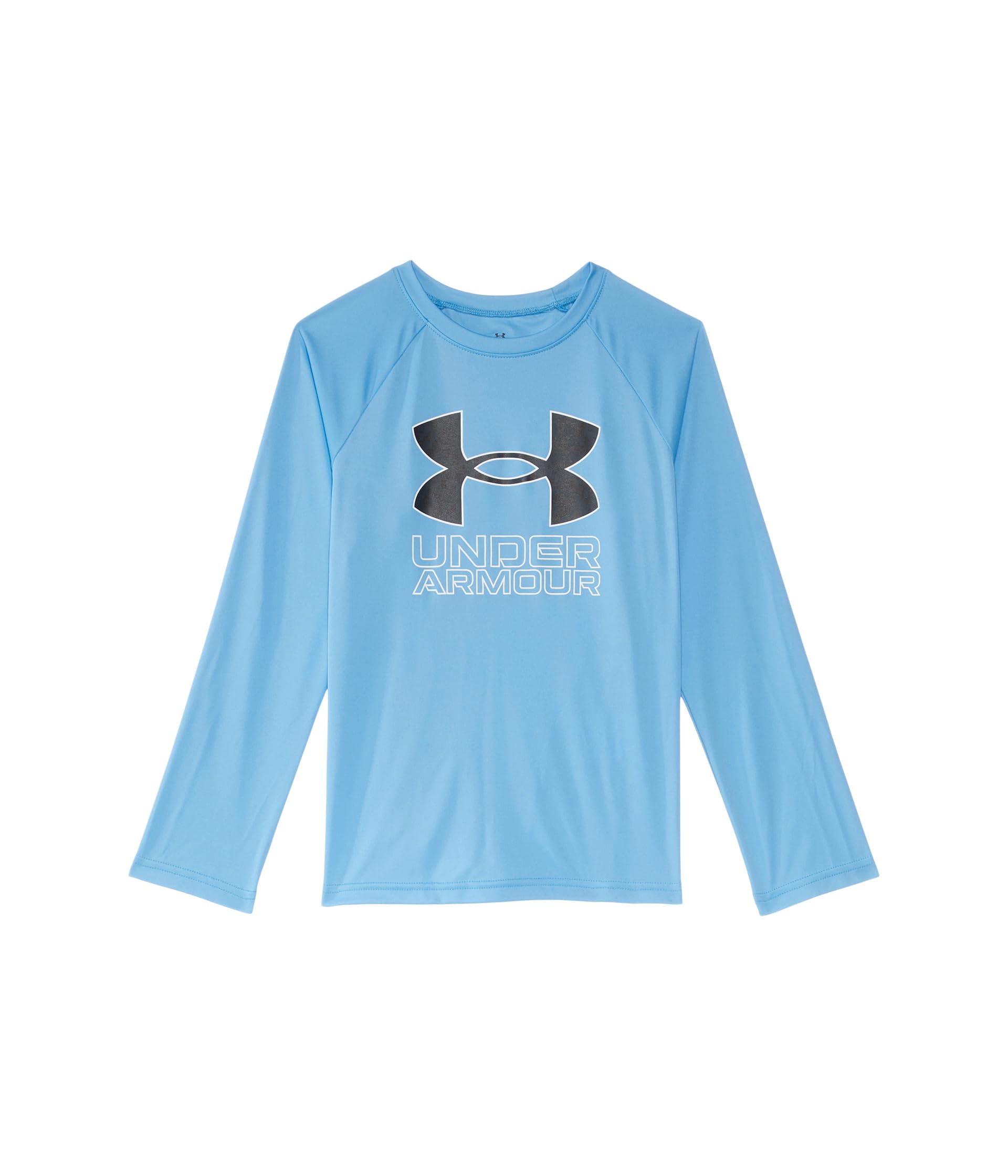 Tech Hybrid Print Long Sleeve (Big Kid) Under Armour Kids