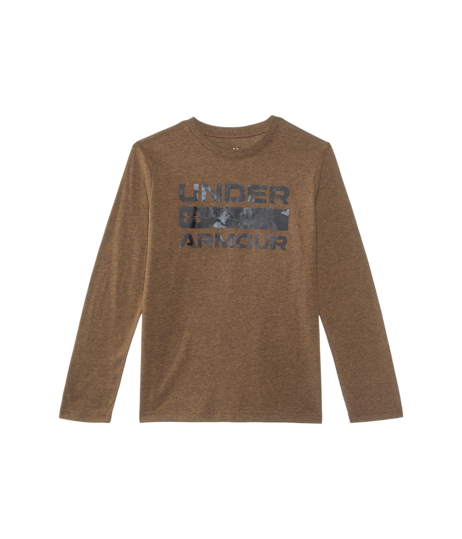 Ua Stacked Logo Long Sleeve Tee (Big Kids) Under Armour Kids