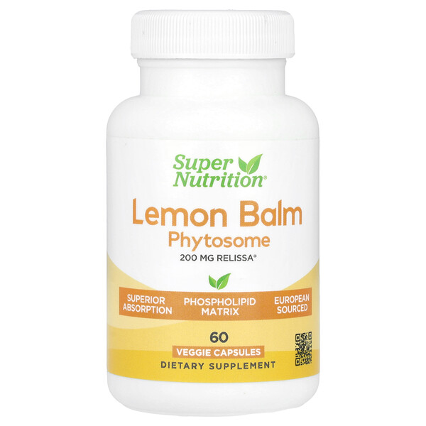 Lemon Balm Phytosome, 200 mg, 60 Veggie Capsules Super Nutrition
