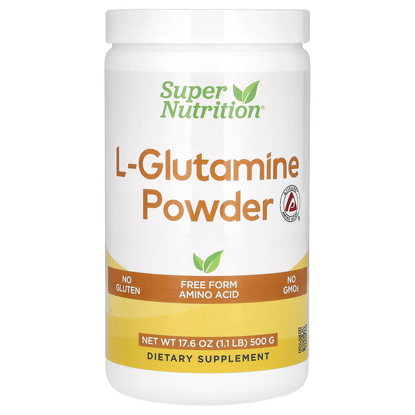 L-Glutamine, Unflavored, 17.6 oz (500 g) Super Nutrition