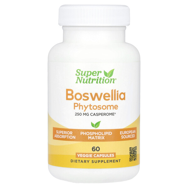 Boswellia Serrata Phytosome, 250 mg, 60 Veggie Capsules (Капсулы на растительной основе) Super Nutrition