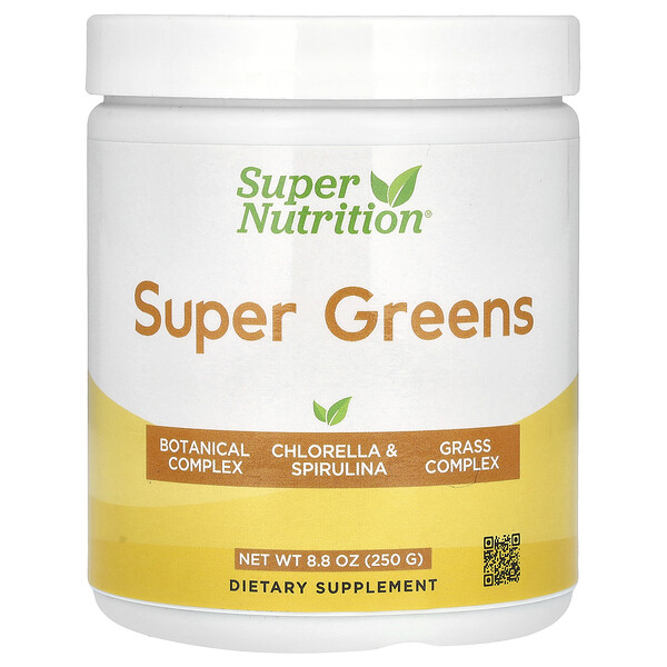 Super Greens, 8.8 oz (Унции) (250 g) Super Nutrition