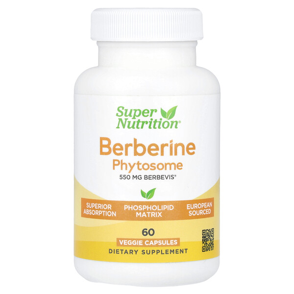 Berberine Phytosome, 550 mg, 60 Veggie Capsules Super Nutrition