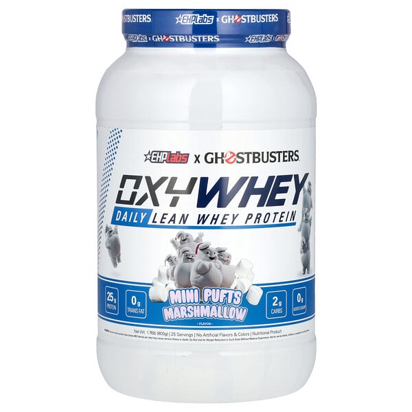 Ghostbusters™, OxyWhey, Daily Lean Whey Protein, Mini Pufts Marshmallow, 1.76 lb (800 g) EHPlabs