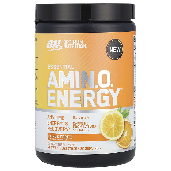 Essential Amin.o. Energy, Citrus Spritz, 9.5 oz (270 g) Optimum Nutrition