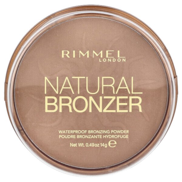 Natural Bronzer, Waterproof Bronzing Powder, 022 Sun Bronze, 0.49 oz (14 g) Rimmel London