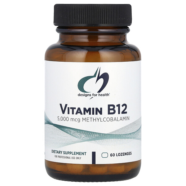 Vitamin B12, 5,000 mcg, 60 Lozenges Designs for Health