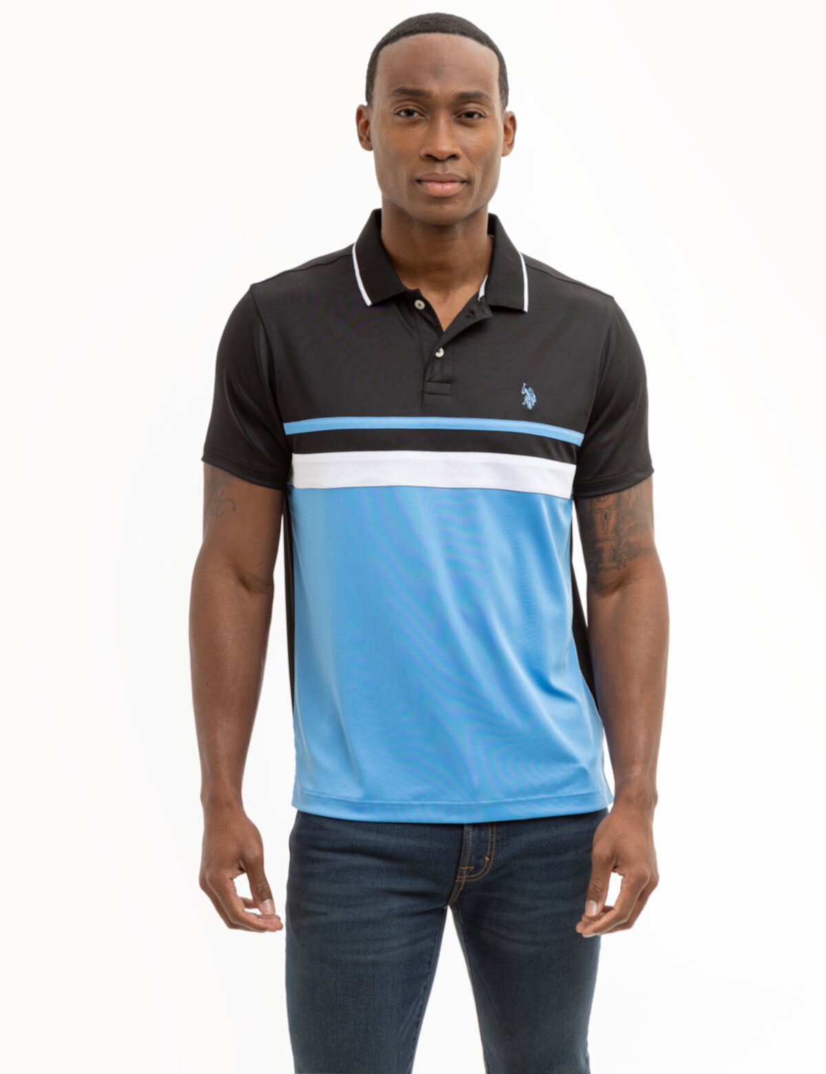 COLORBLOCK JERSEY PERFORMANCE POLO SHIRT U.S. POLO ASSN.