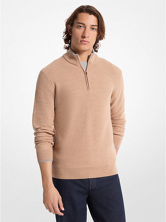 Мужской Свитер Michael Kors Wool Half-Zip Michael Kors