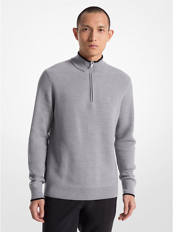 Мужской Свитер Michael Kors Wool Half-Zip Michael Kors