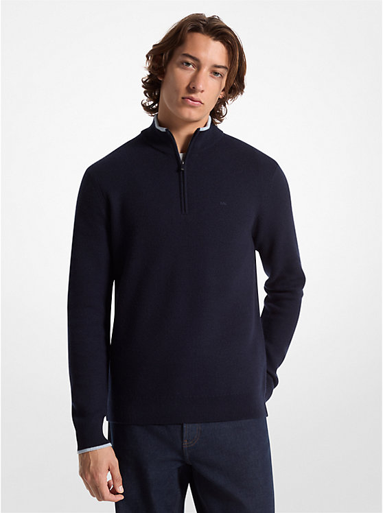 Мужской Свитер Michael Kors Wool Half-Zip Michael Kors