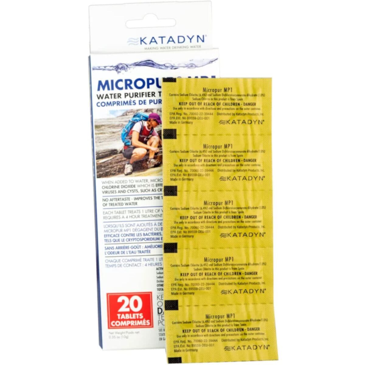 Micropur MP1 Purification Tablets - 20-Pack Katadyn