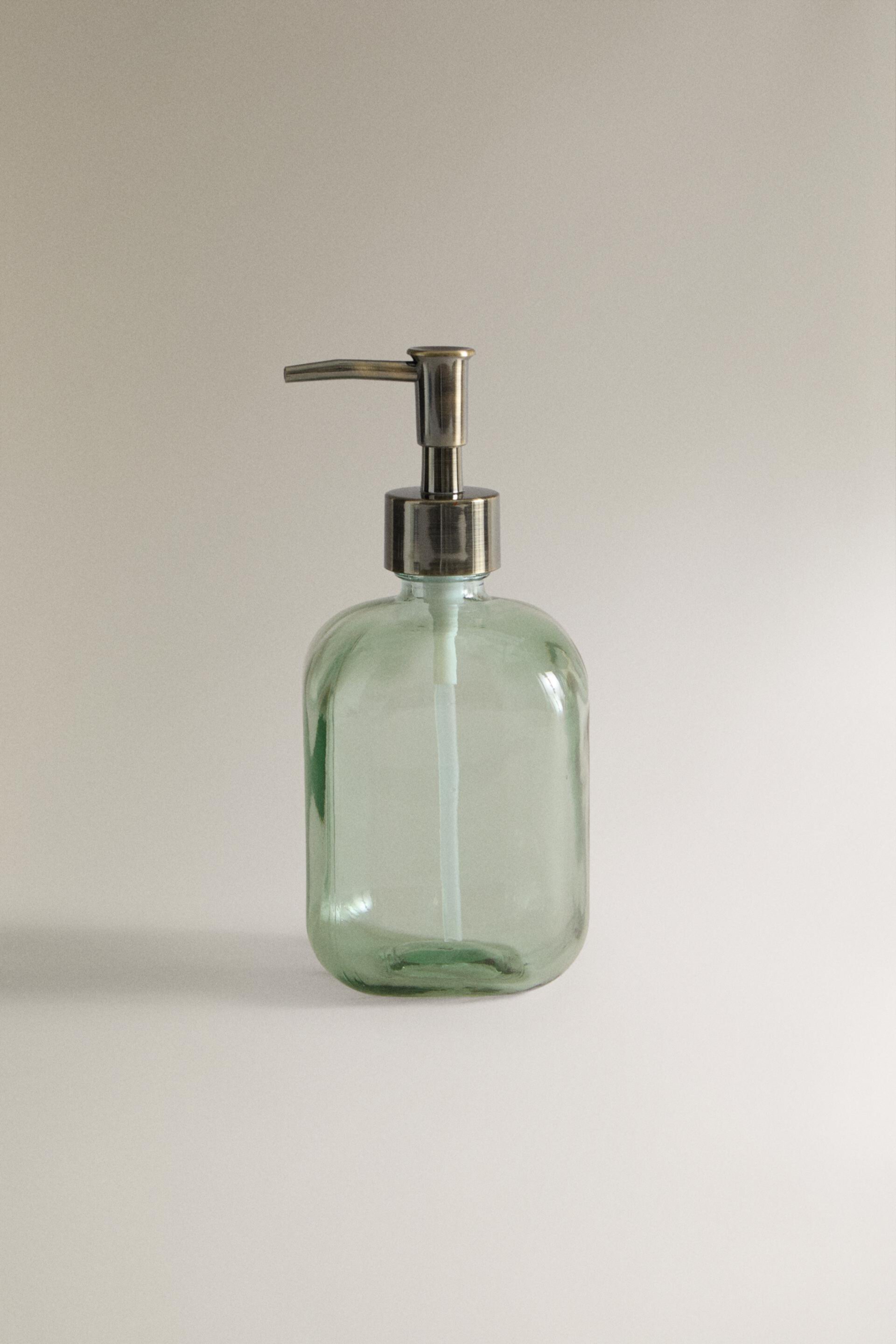 GREEN BATHROOM SOAP DISPENSER ZARA
