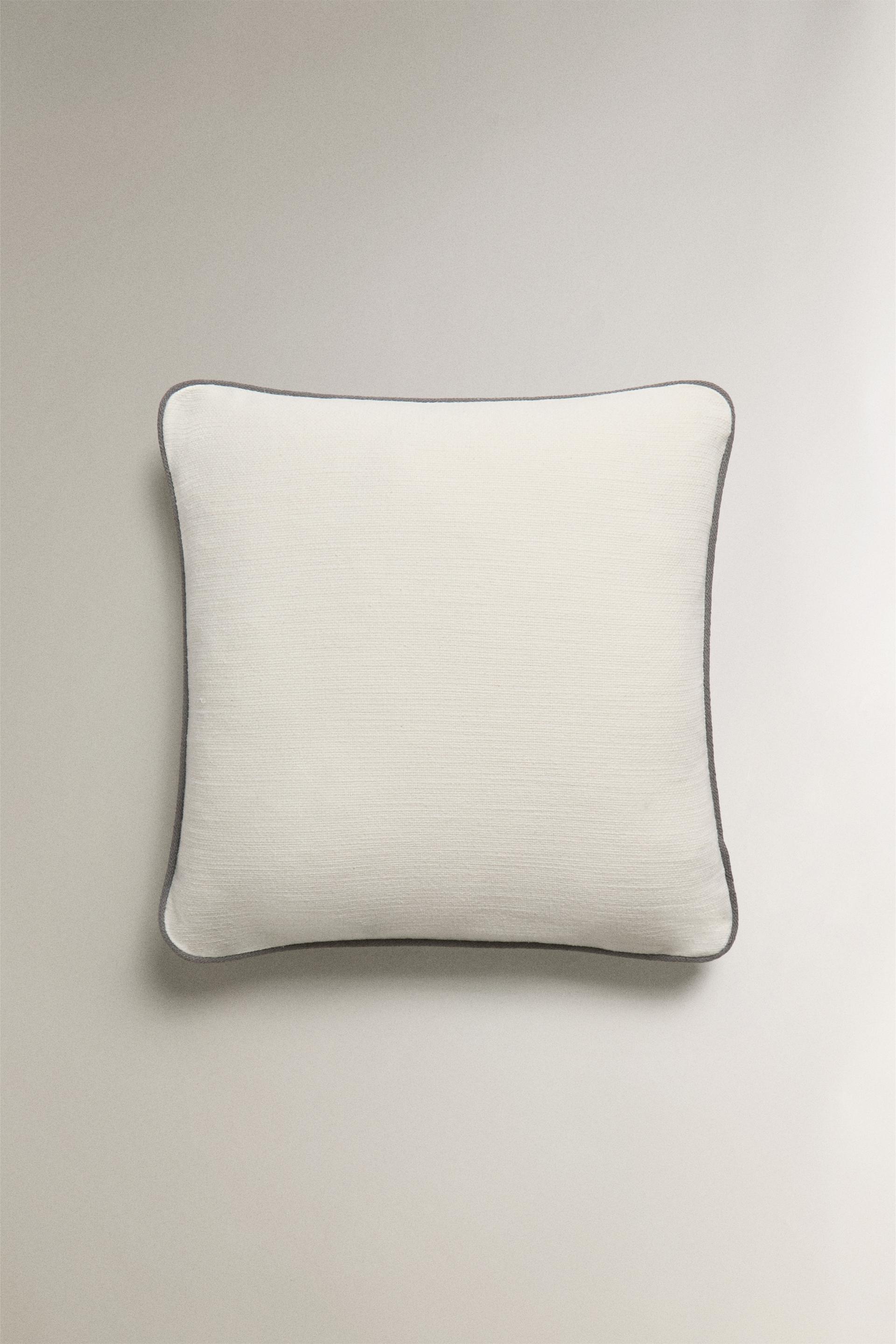 THROW PILLOW COVER WITH PIPING ZARA