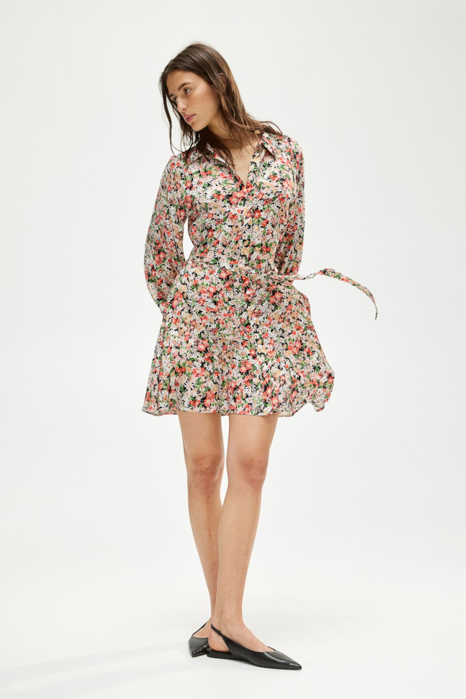 Balloon-sleeved Shirt Dress H&M