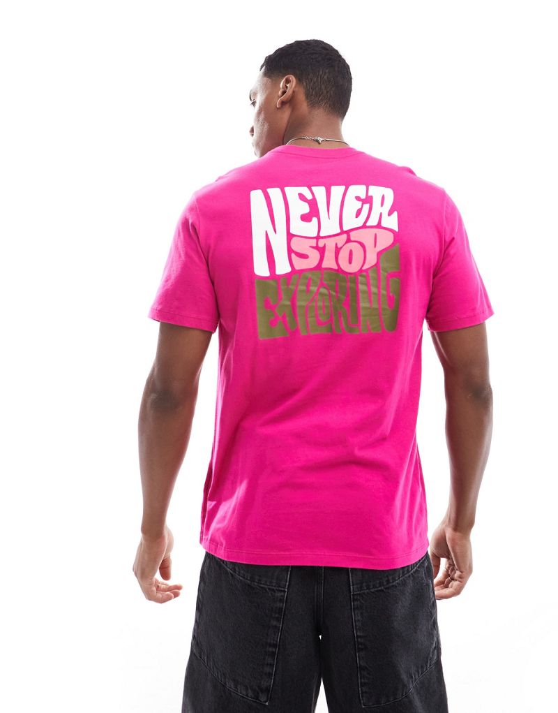 The North Face Brand Proud t-shirt in pink The North Face