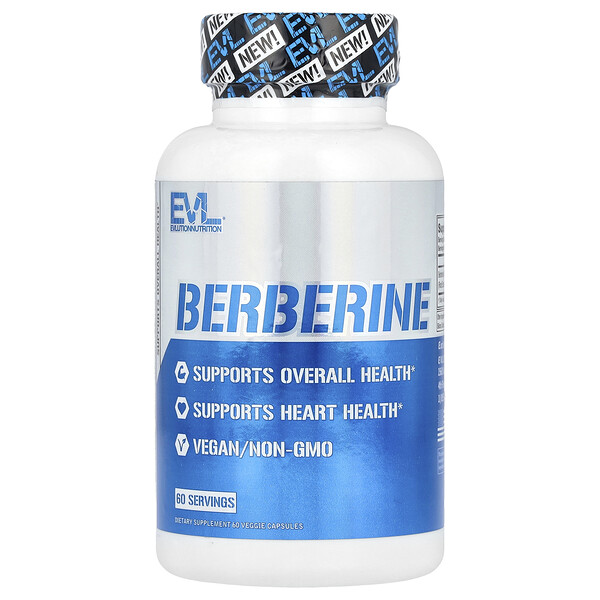 Berberine, 60 Veggie Capsules EVLution Nutrition