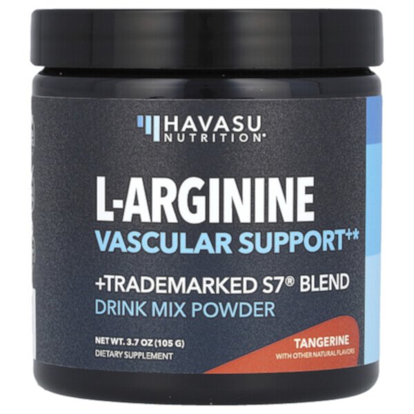L-Arginine, Vascular Support, Tangerine, 3.7 oz (105 g) Havasu Nutrition