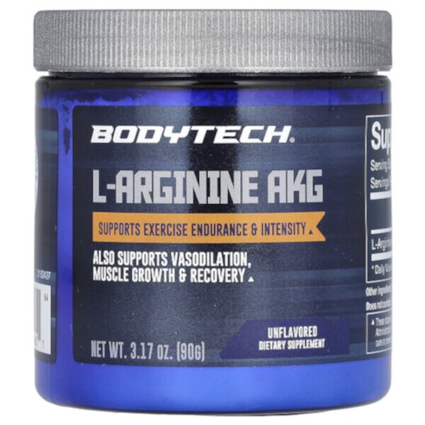 L-Arginine AKG, Unflavored, 3.17 oz (90 g) BodyTech