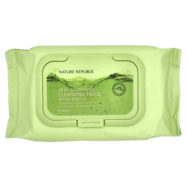 Jeju Sparkling Cleansing Tissue, 50 Sheets Nature Republic