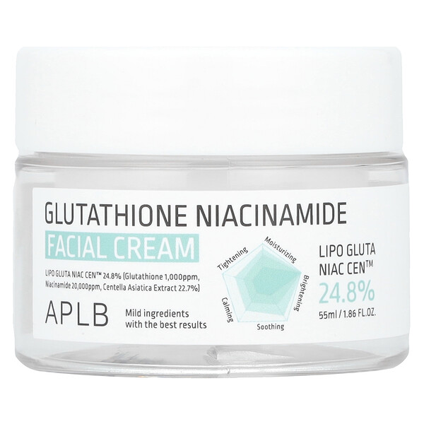 Glutathione Niacinamide, Facial Cream, 1.86 fl oz (55 ml) APLB