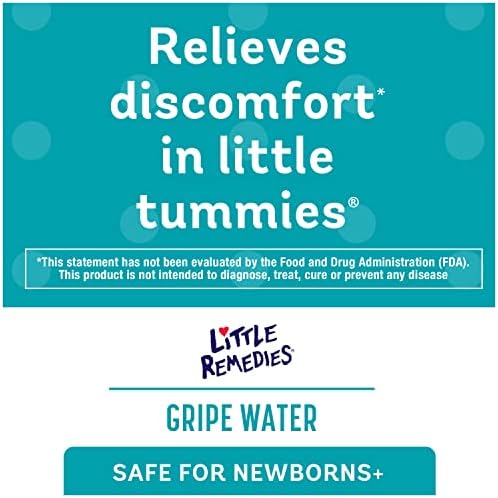 Mommy's Bliss and Little Remedies Baby Gripe Waters, Infant Gas & Colic Relief, Fennel, Ginger, 4 Fl Oz, Packs of 1 Mommy's Bliss