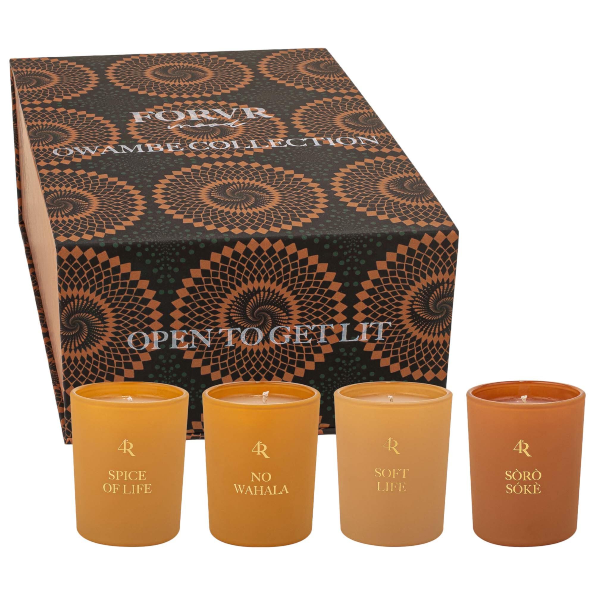 Owambe Collection Mini Candle Gift Set FORVR Mood