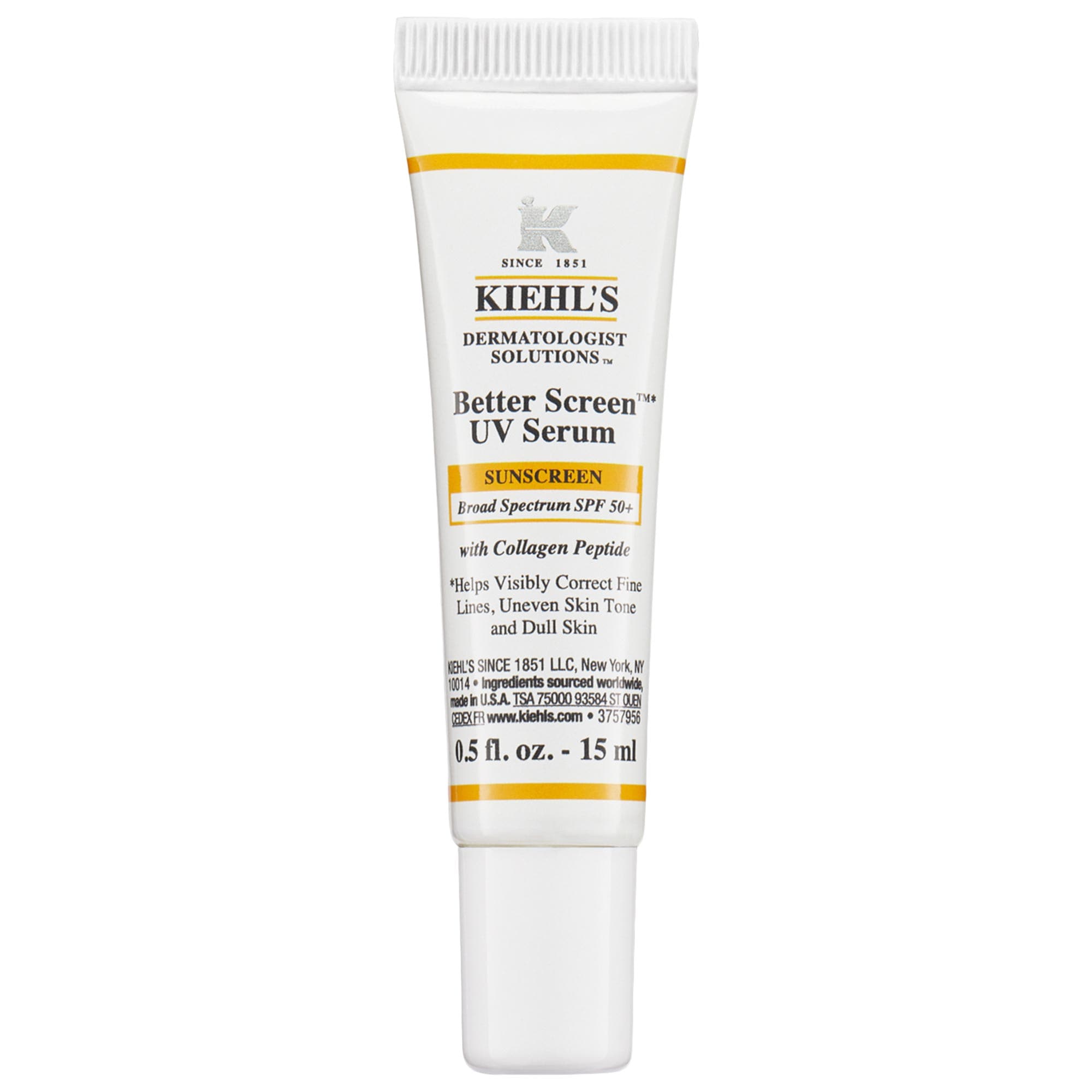 Better Screen™ UV Serum SPF 50+ Facial Sunscreen with Collagen Peptide Kiehl's Since 1851