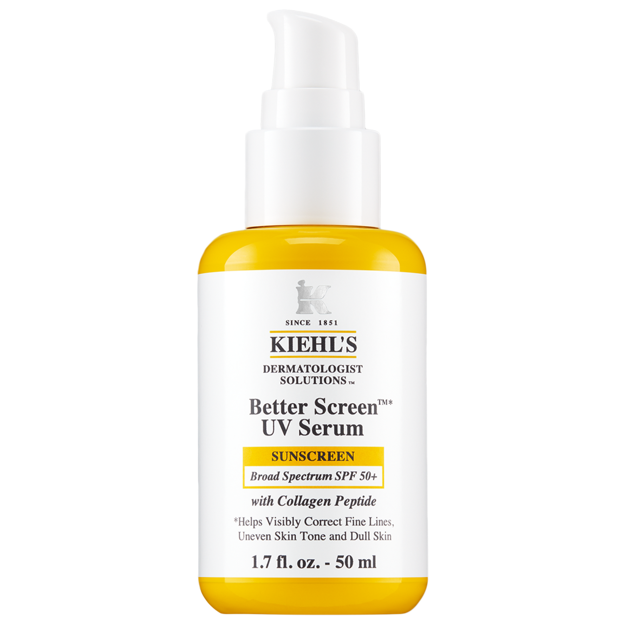 Better Screen™ UV Serum SPF 50+ Facial Sunscreen with Collagen Peptide Kiehl's Since 1851