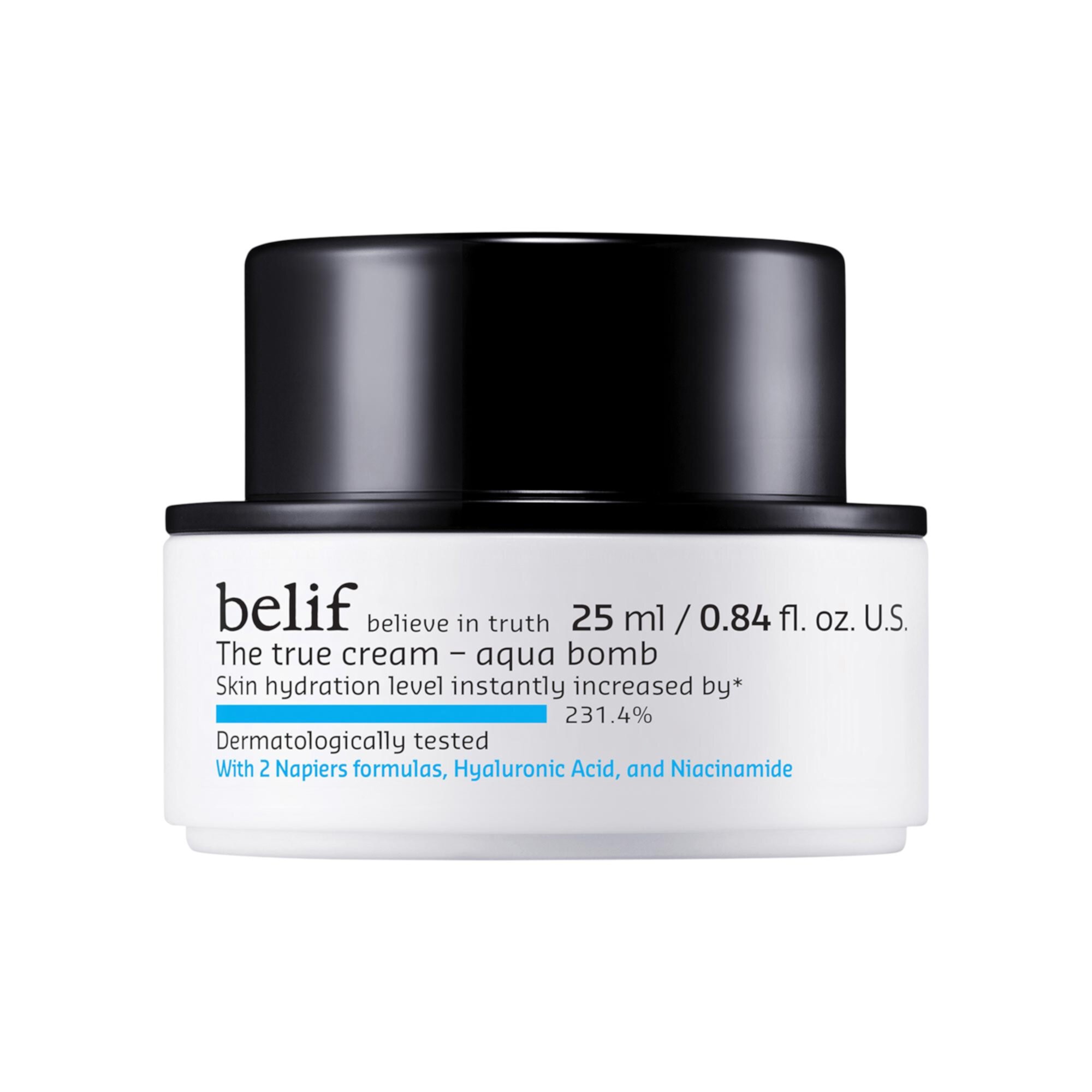 The True Cream Aqua Bomb with Hyaluronic Acid and Niacinamide Belif