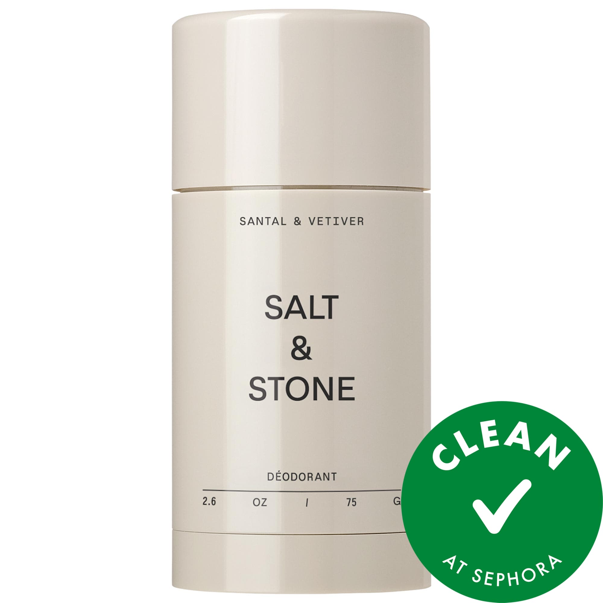 Santal & Vetiver Extra-Strength Aluminum-Free Deodorant Salt & Stone