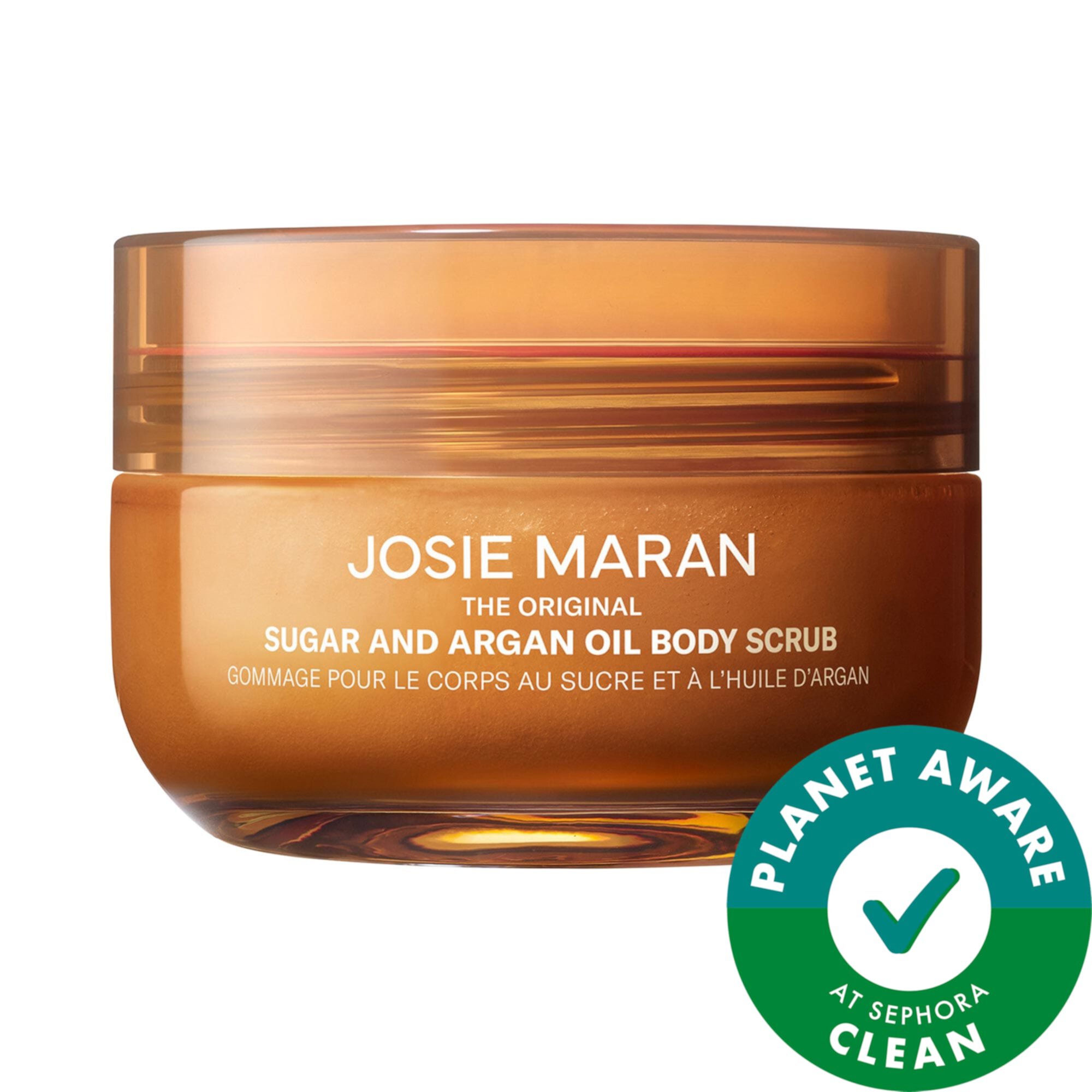 Always Nude (Unscented) - Argan Oil + Sugar Balm Refillable Exfoliating Body Scrub Jar Josie Maran